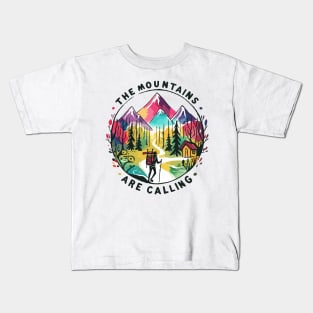 The Mountains are Calling and I Must Go - John Muir Kids T-Shirt
